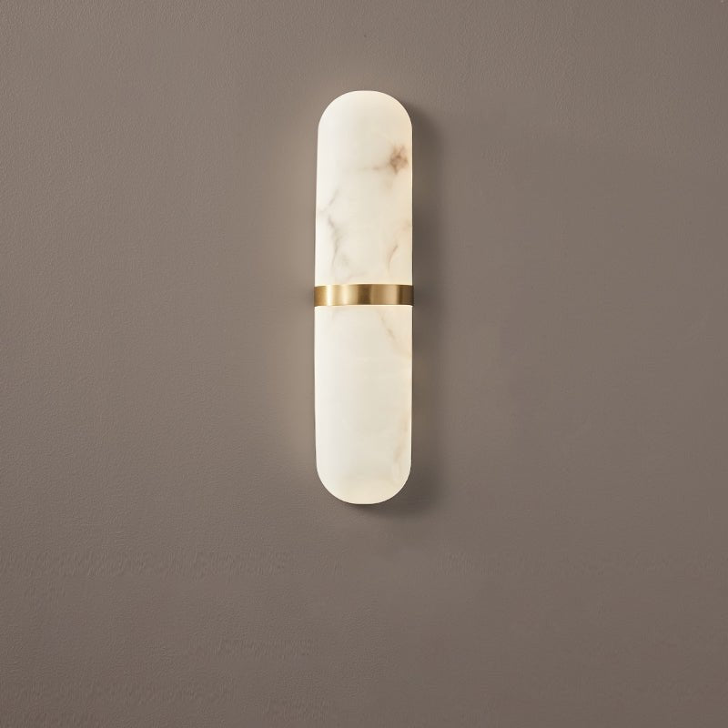 Vitheion Minimalist Alabaster Wall Light - Letslighting