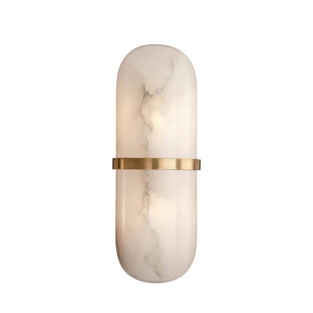 Vitheion Minimalist Alabaster Wall Light - Letslighting