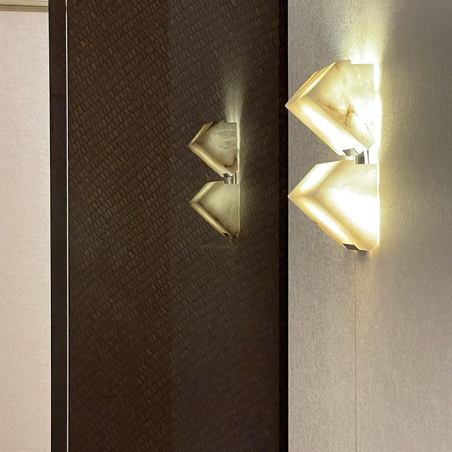 Qvistuvyn Staircase Metal Alabaster Wall Lamp - Lamp Copper