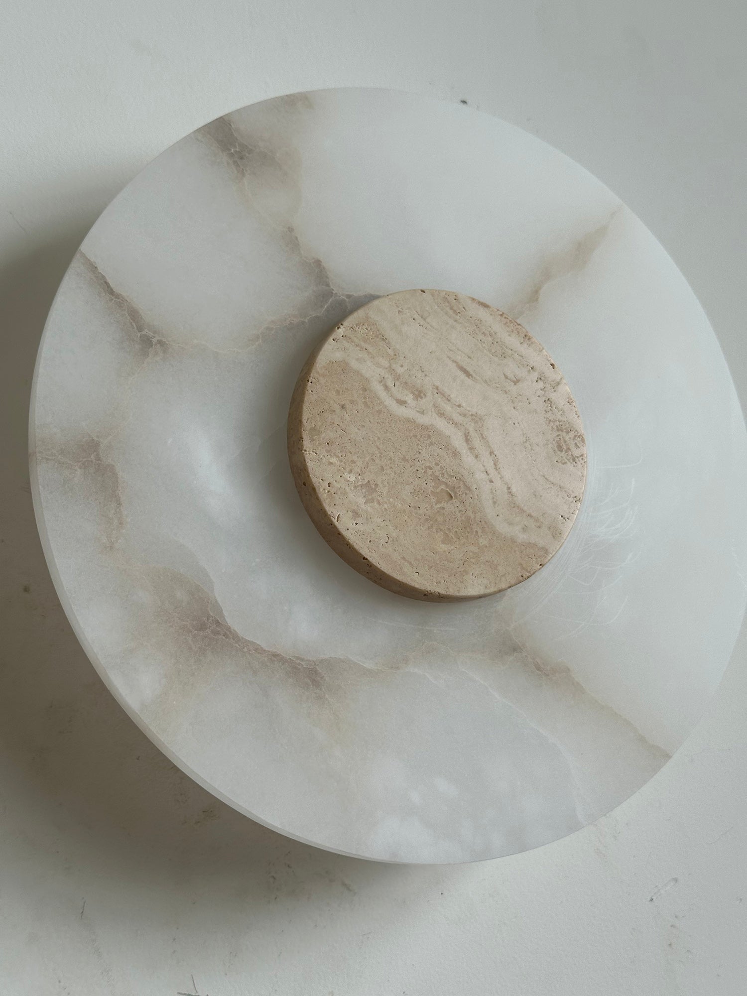 Rauduvyi Modern Minimalist Alabaster Wall Lamp - Lamp Copper