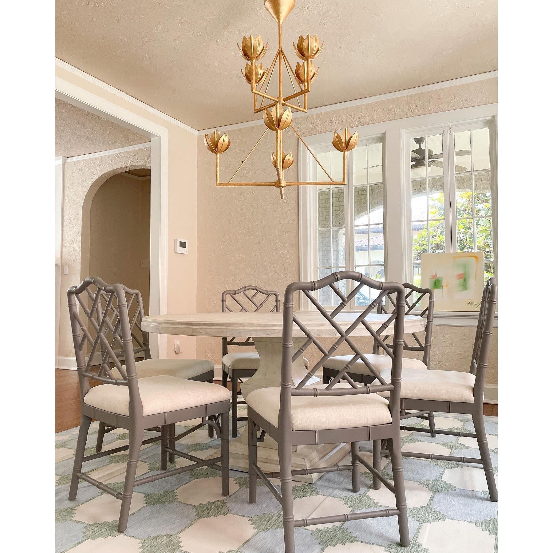 Ulmaris Floral Metal Chandelier - Letslighting