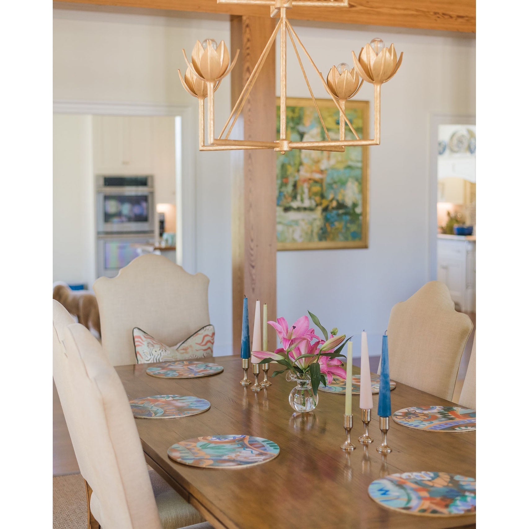 Ulmaris Floral Metal Chandelier - Letslighting