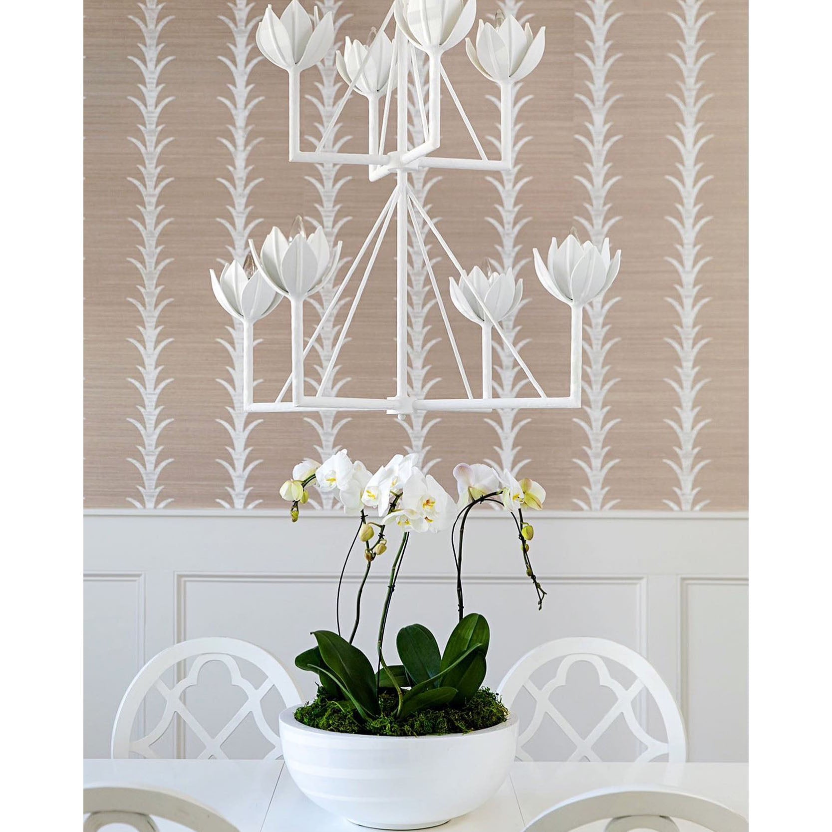 Ulmaris Floral Metal Chandelier - Letslighting