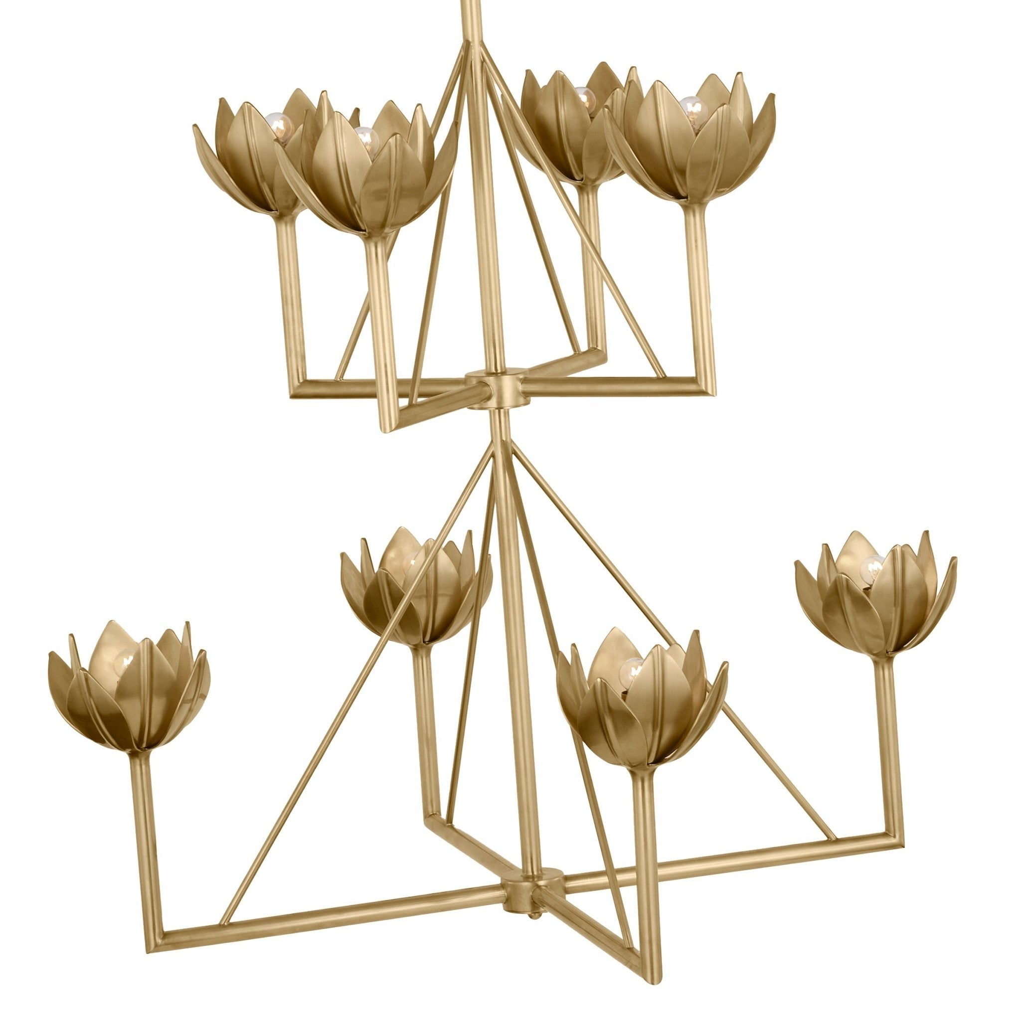 Ulmaris Floral Metal Chandelier - Letslighting