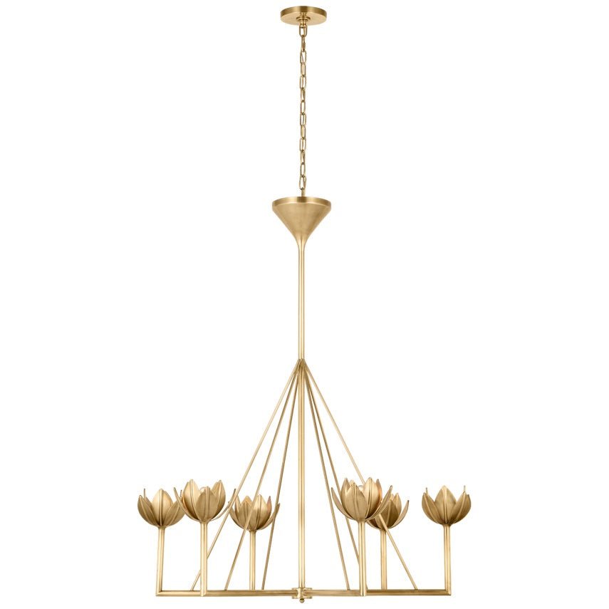 Ulmaris Floral Metal Chandelier - Letslighting
