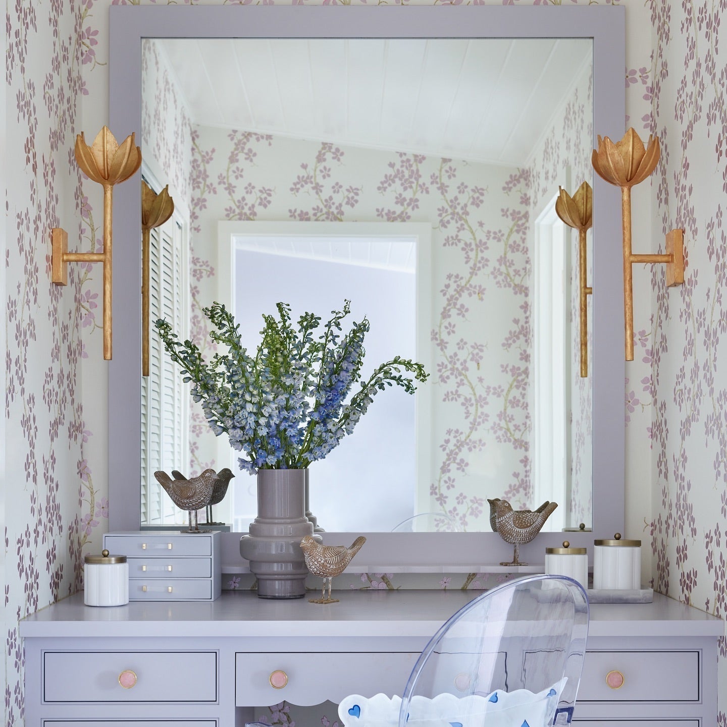 Kristy Lámpara de Pared con Flor