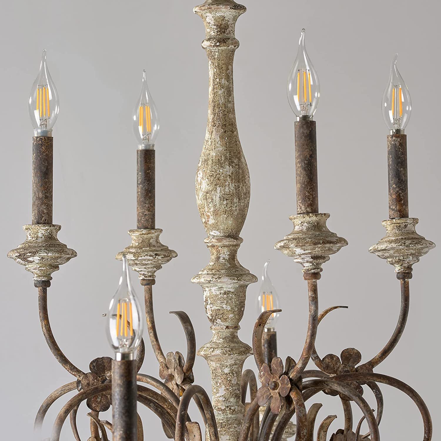 Waegnuvyn Traditional Candle Metal Chandelier - Lamp Copper