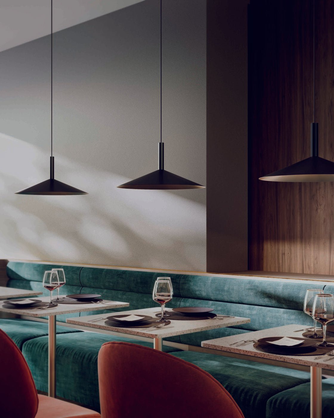 Vezoror Conical Metal Pendant Light - Letslighting