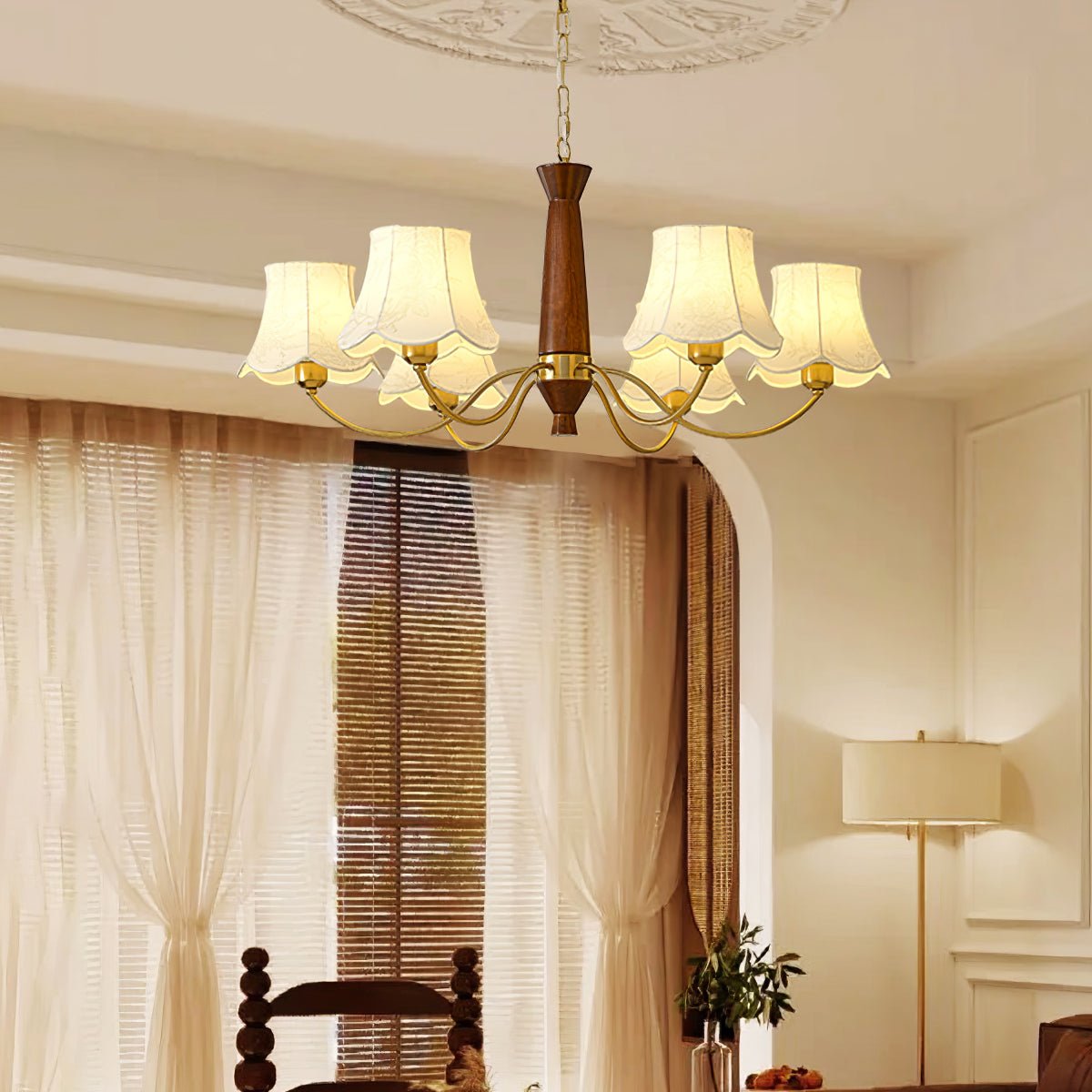 Alyssa Fabric Chandelier - Letslighting
