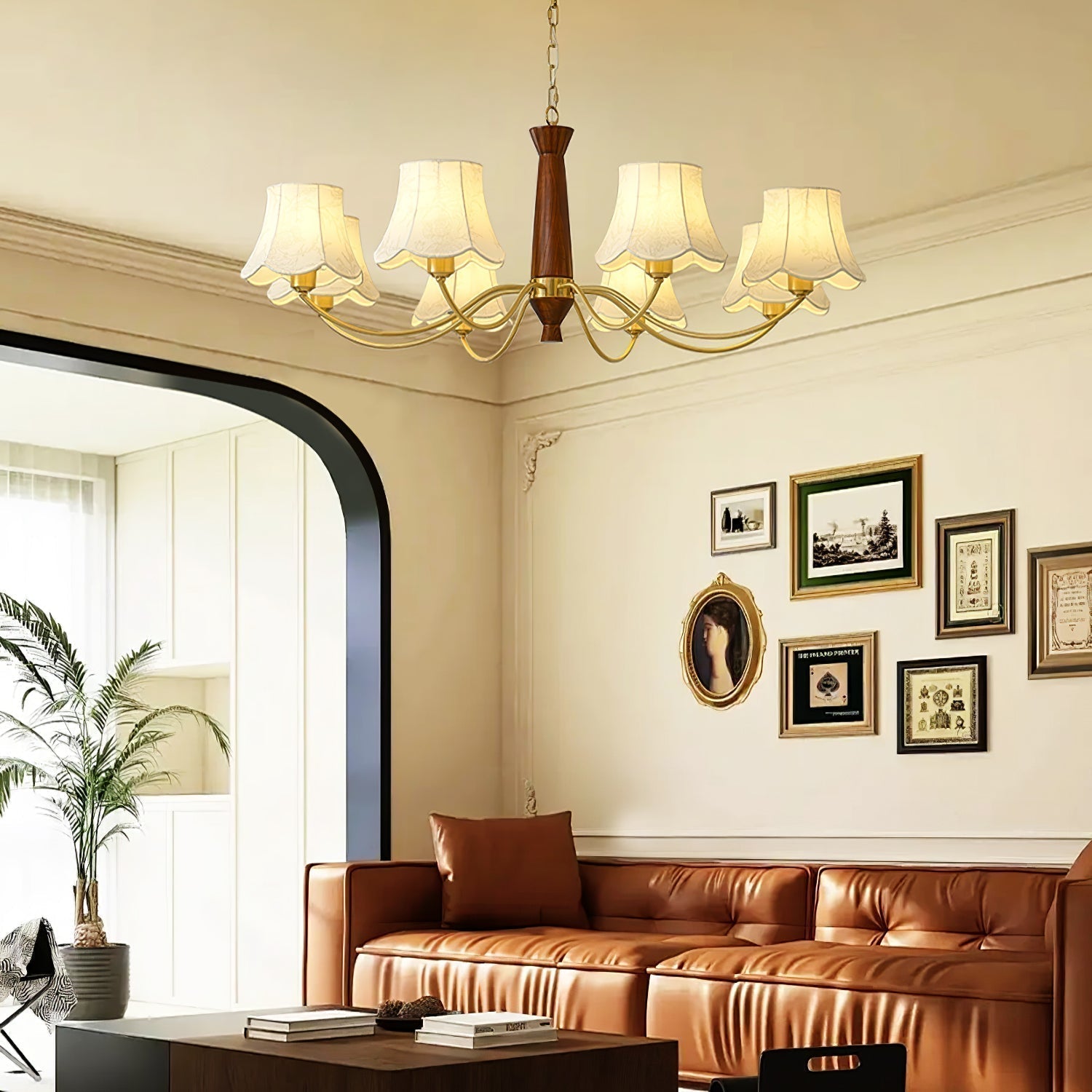 Alyssa Fabric Chandelier - Letslighting