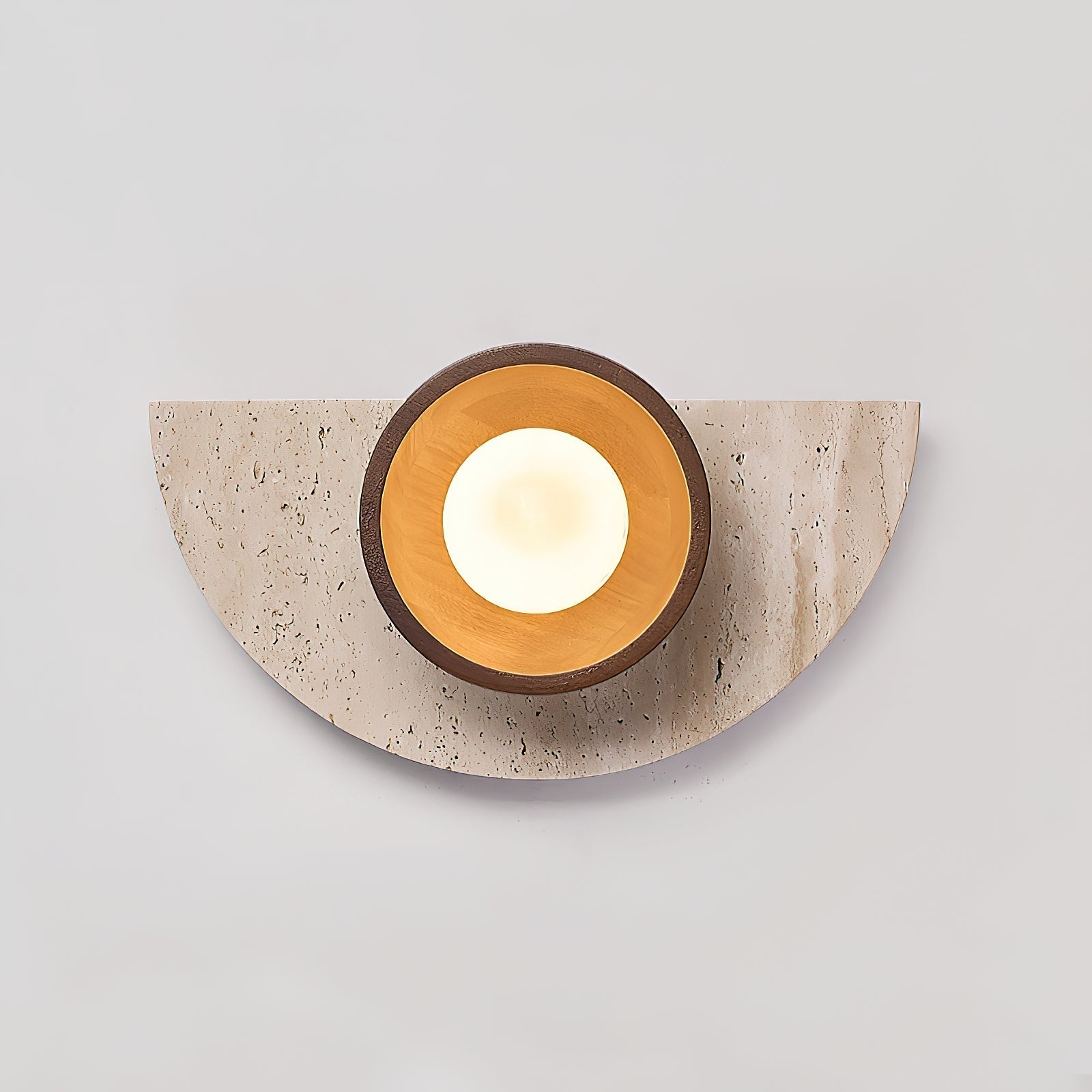 Dvaluvyi Individual Creativity Travertine Wall Lamp - Lamp Copper