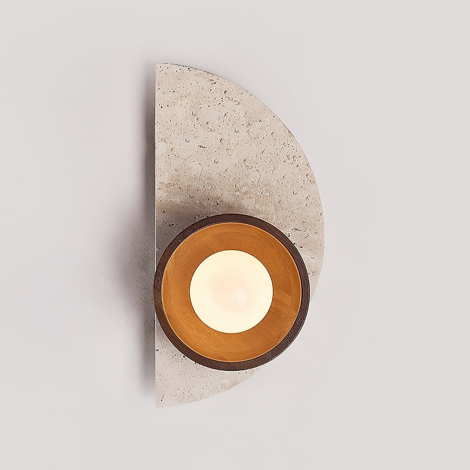 Dvaluvyi Individual Creativity Travertine Wall Lamp - Lamp Copper