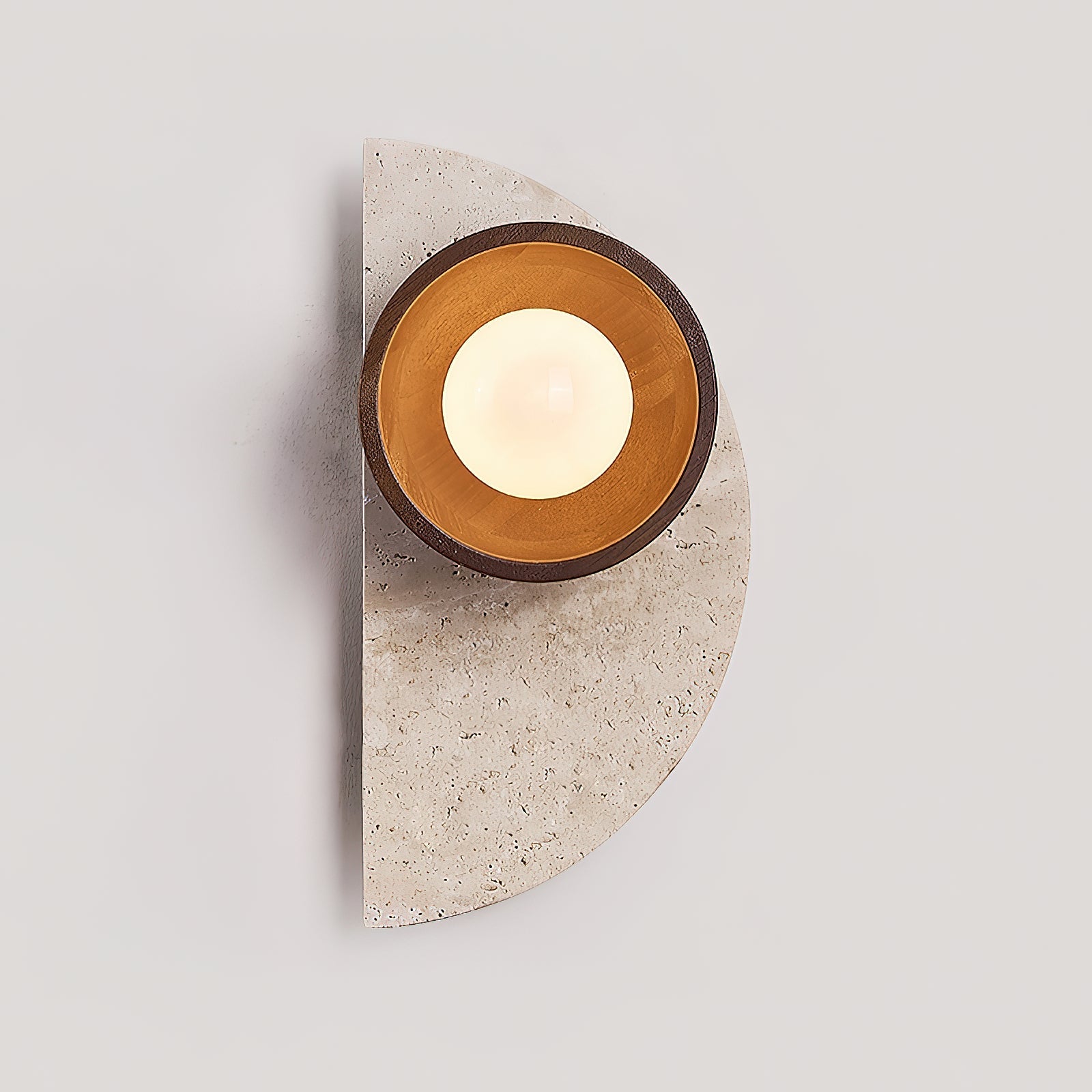 Dvaluvyi Individual Creativity Travertine Wall Lamp - Lamp Copper