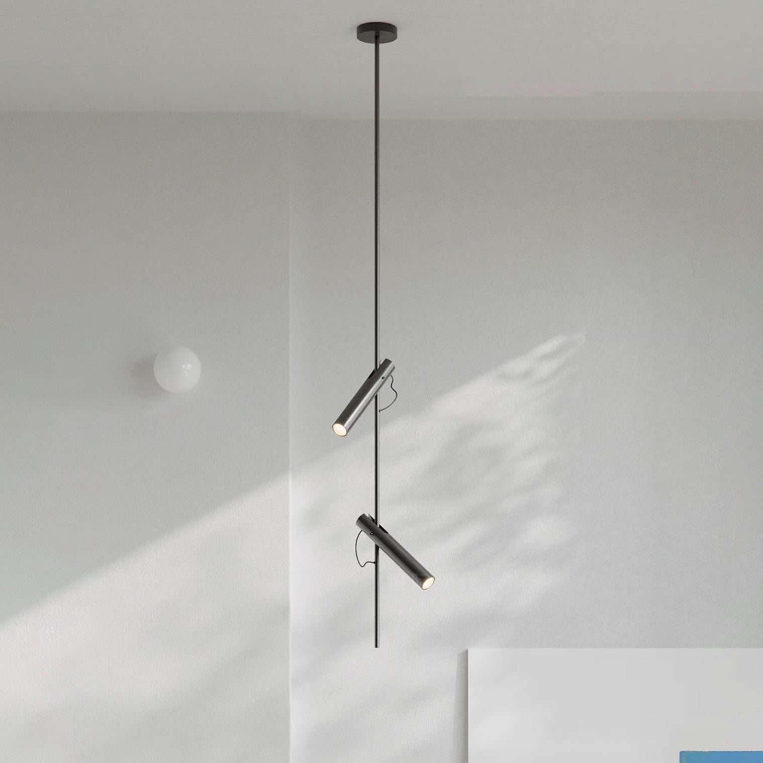 Jarnbruvyi Modern Minimalist Line Metal Pendant Light - Lamp Copper