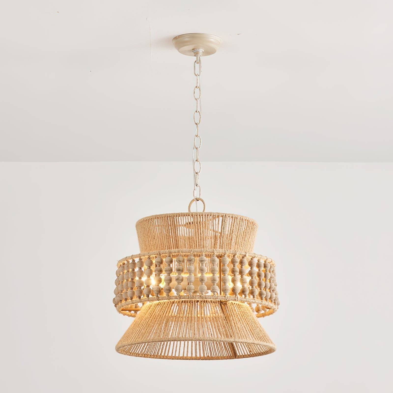 Kvennuvyi Natural Antigua Brown Metal Pendant Lamp - Lamp Copper
