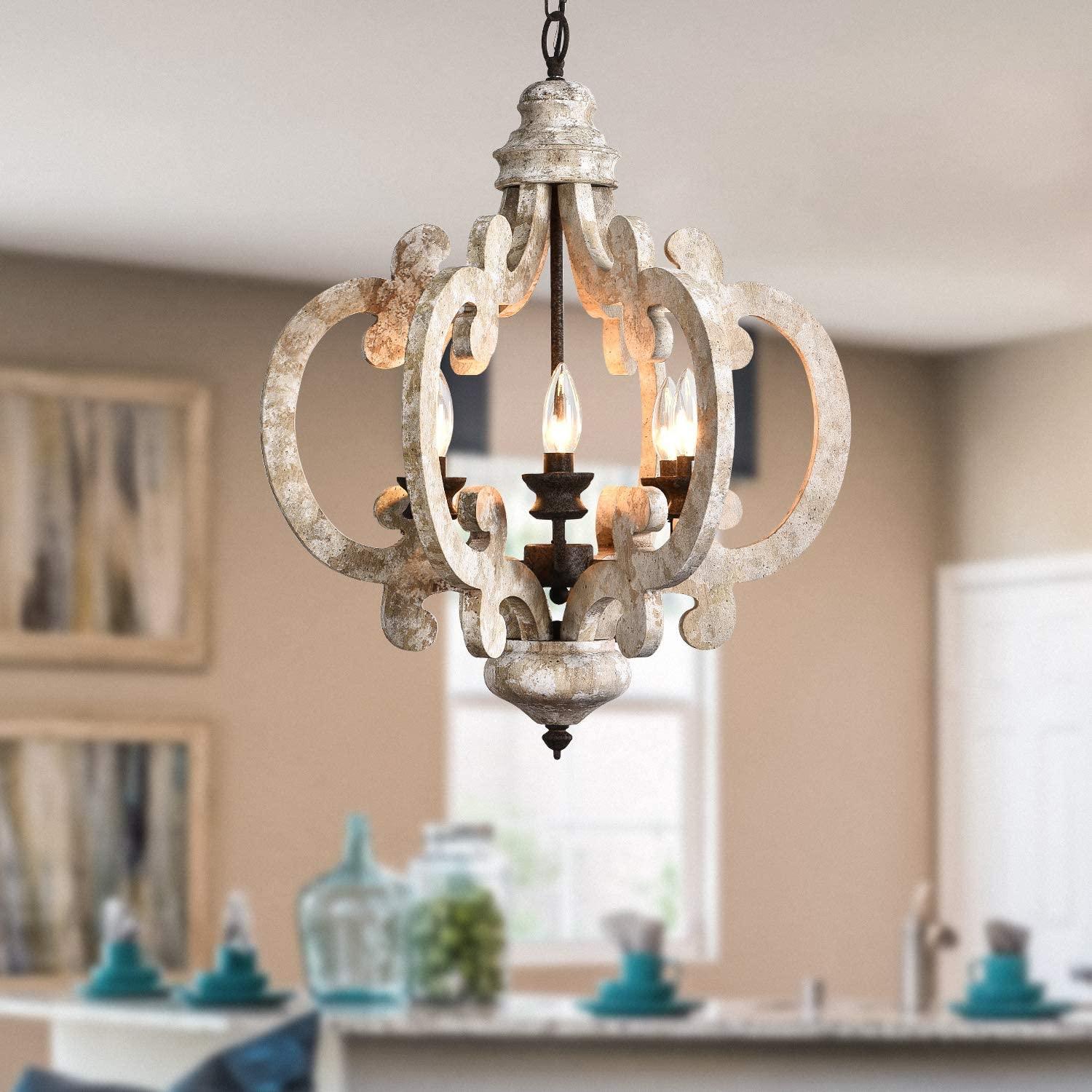Antique White Style Chandelier - Letslighting