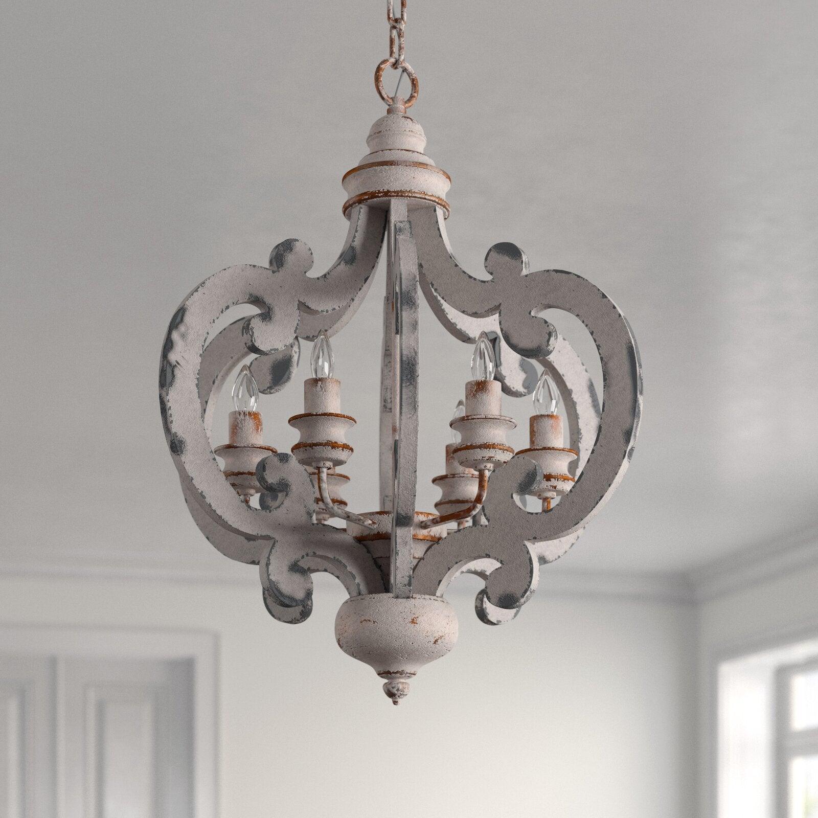 Antique White Style Chandelier - Letslighting