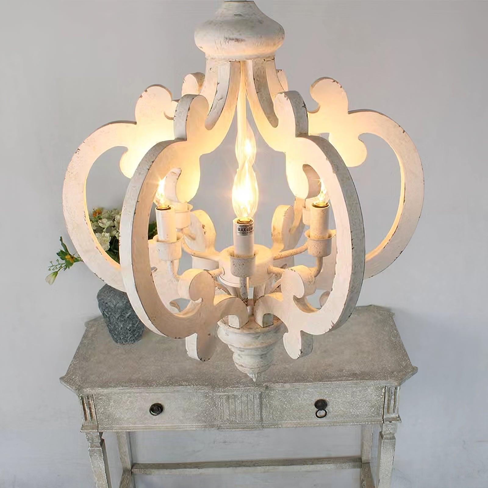 Antique White Style Chandelier - Letslighting