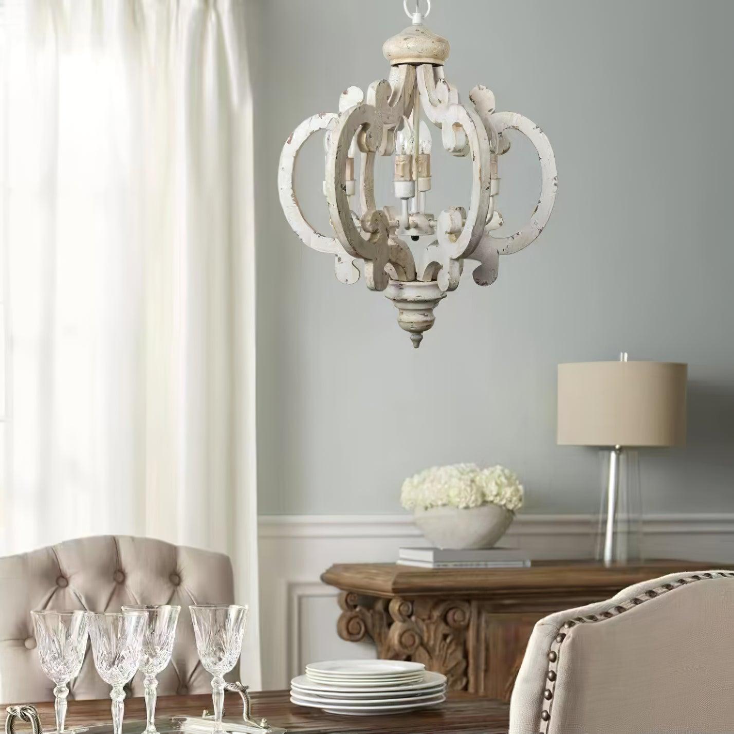 Antique White Style Chandelier - Letslighting