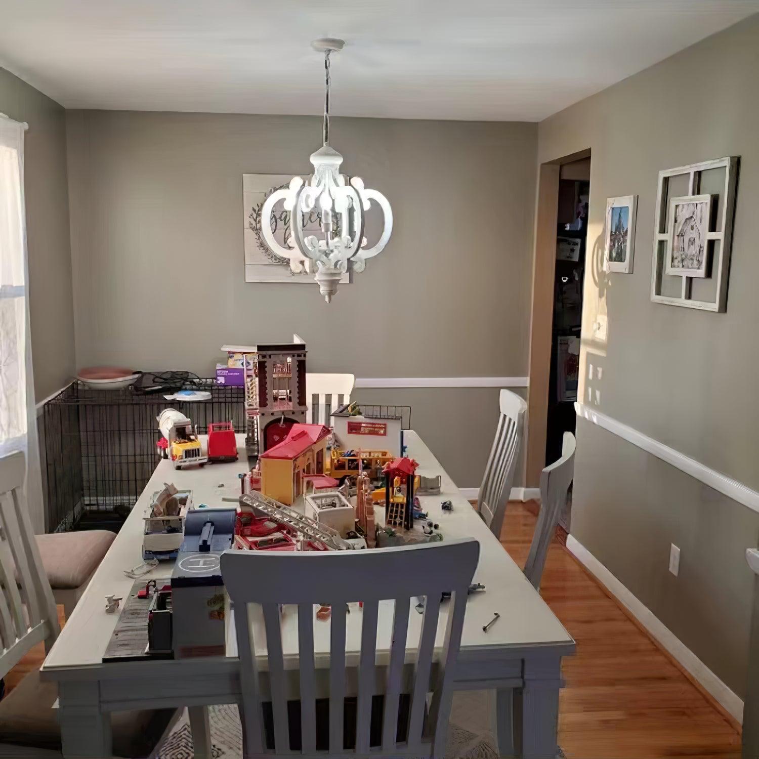 Antique White Style Chandelier - Letslighting