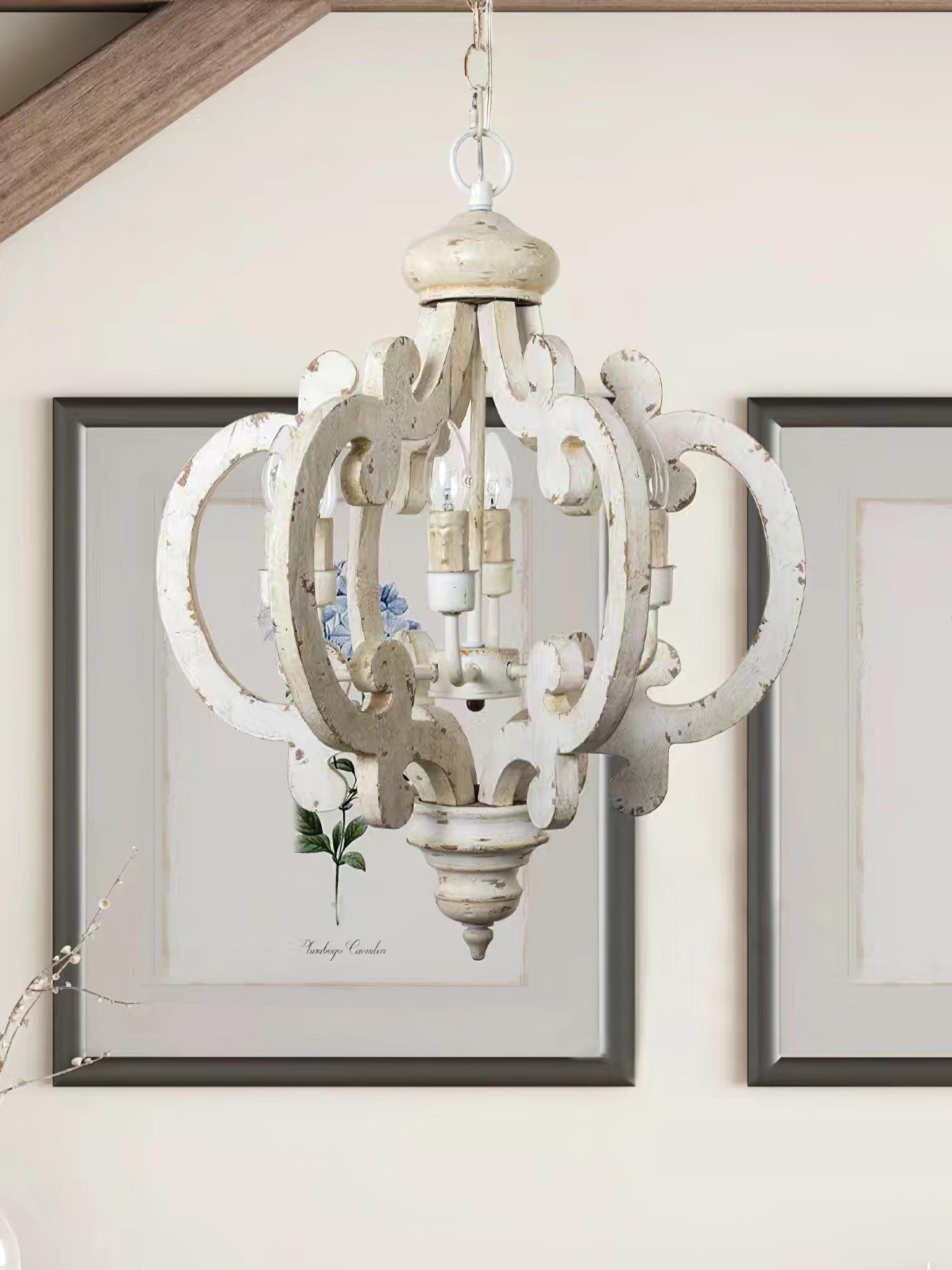 Antique White Style Chandelier - Letslighting