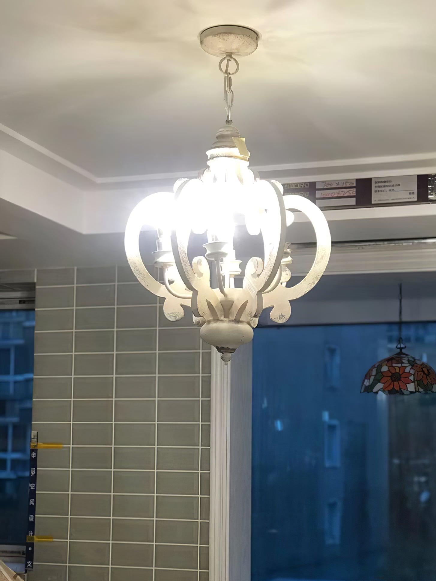 Antique White Style Chandelier - Letslighting