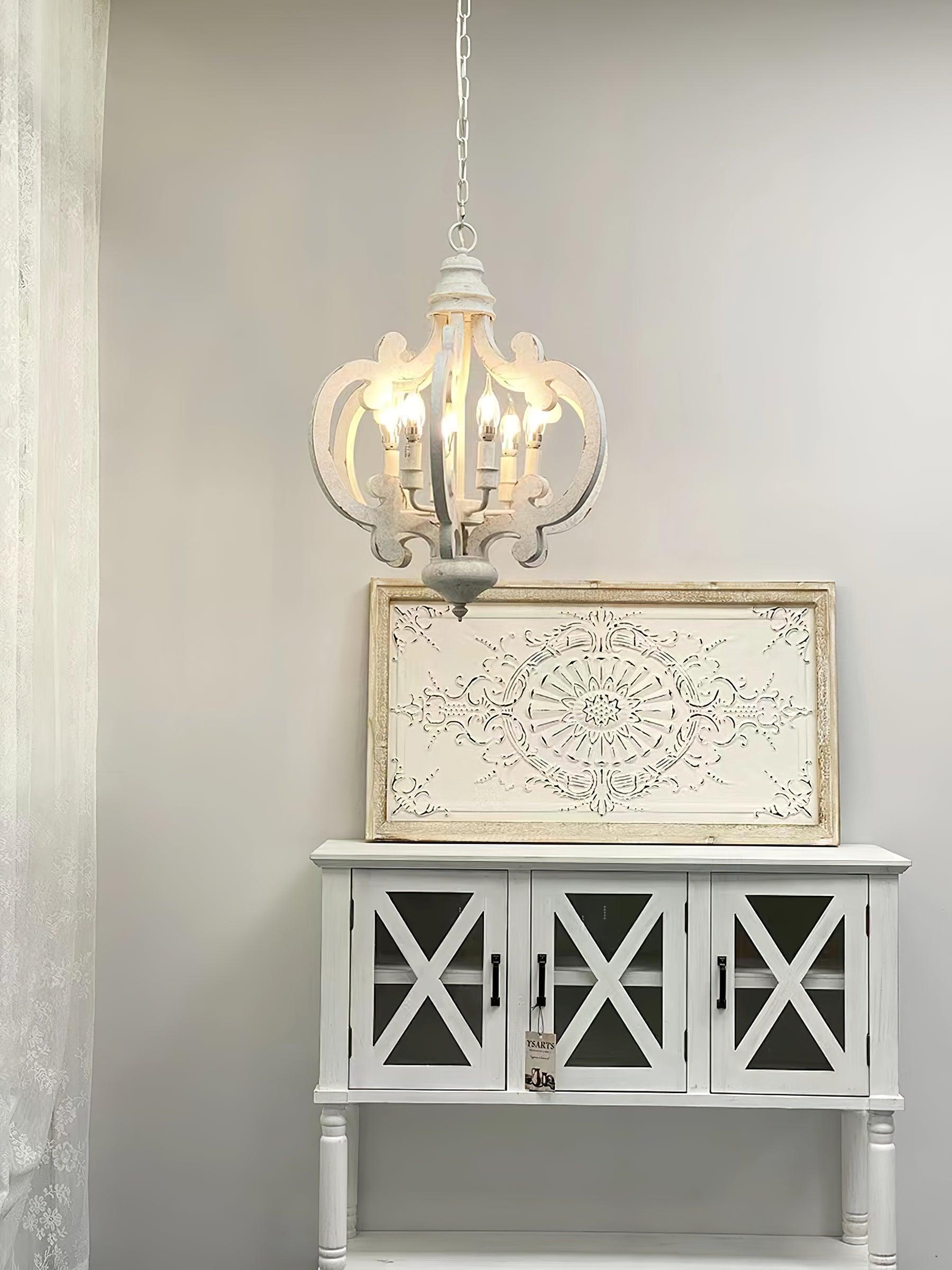 Antique White Style Chandelier - Letslighting