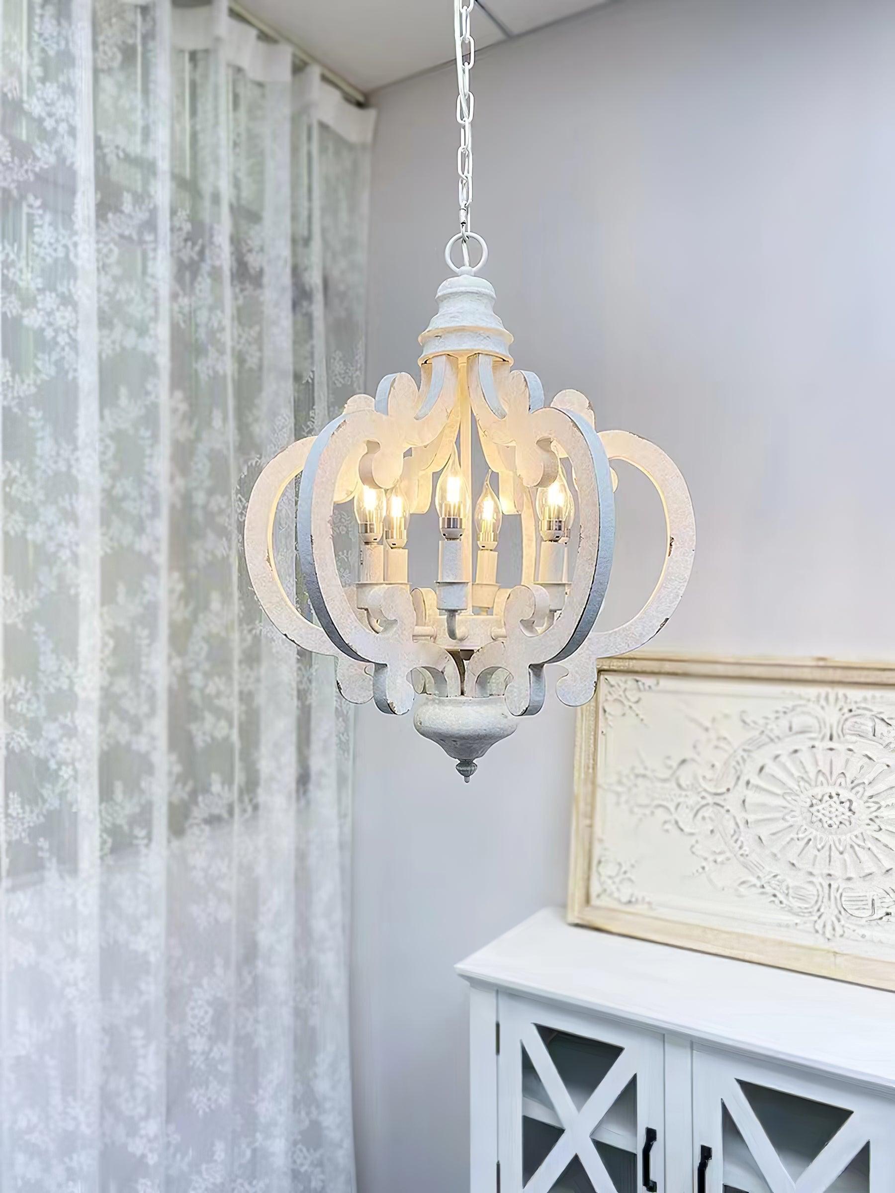 Antique White Style Chandelier - Letslighting