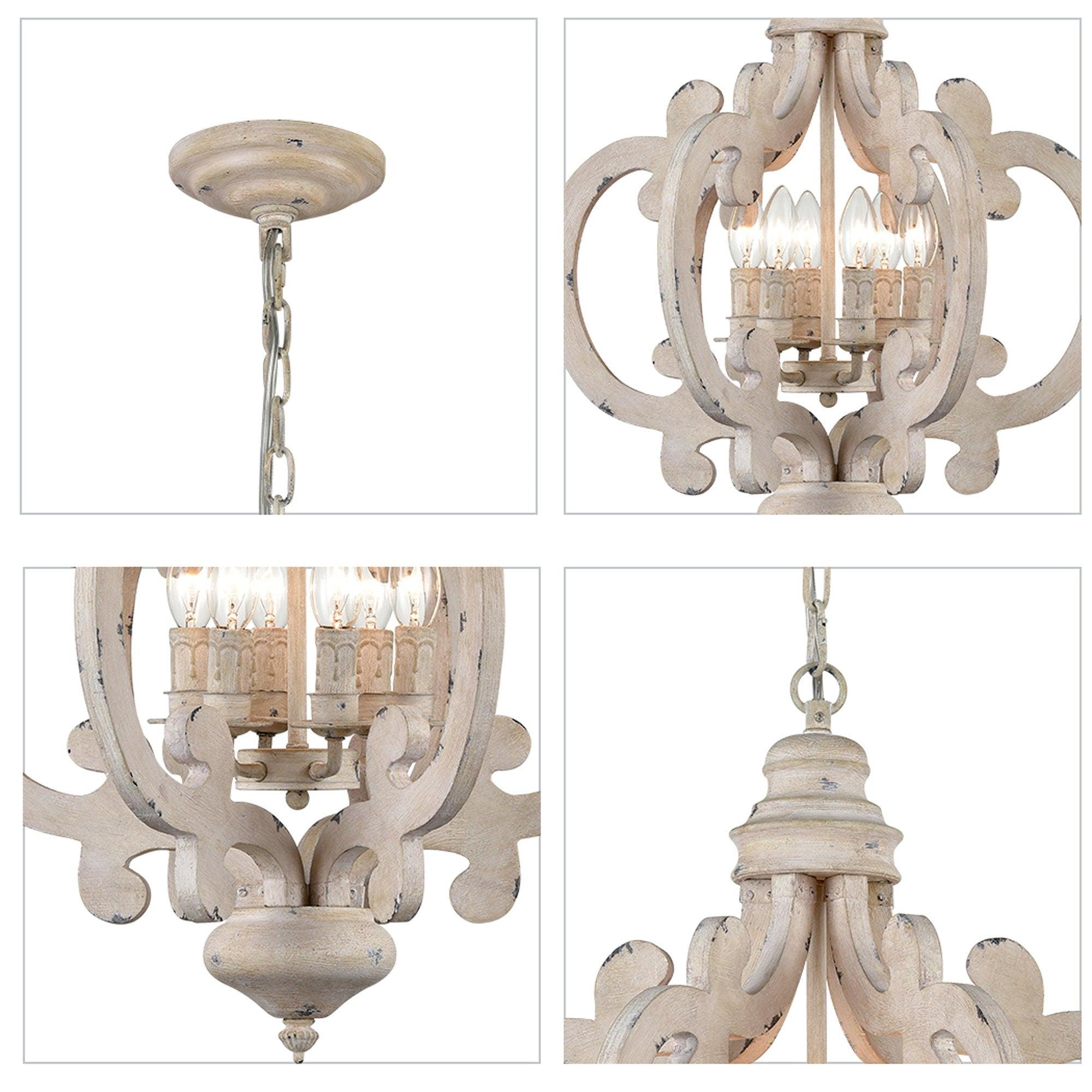 Antique White Style Chandelier - Letslighting