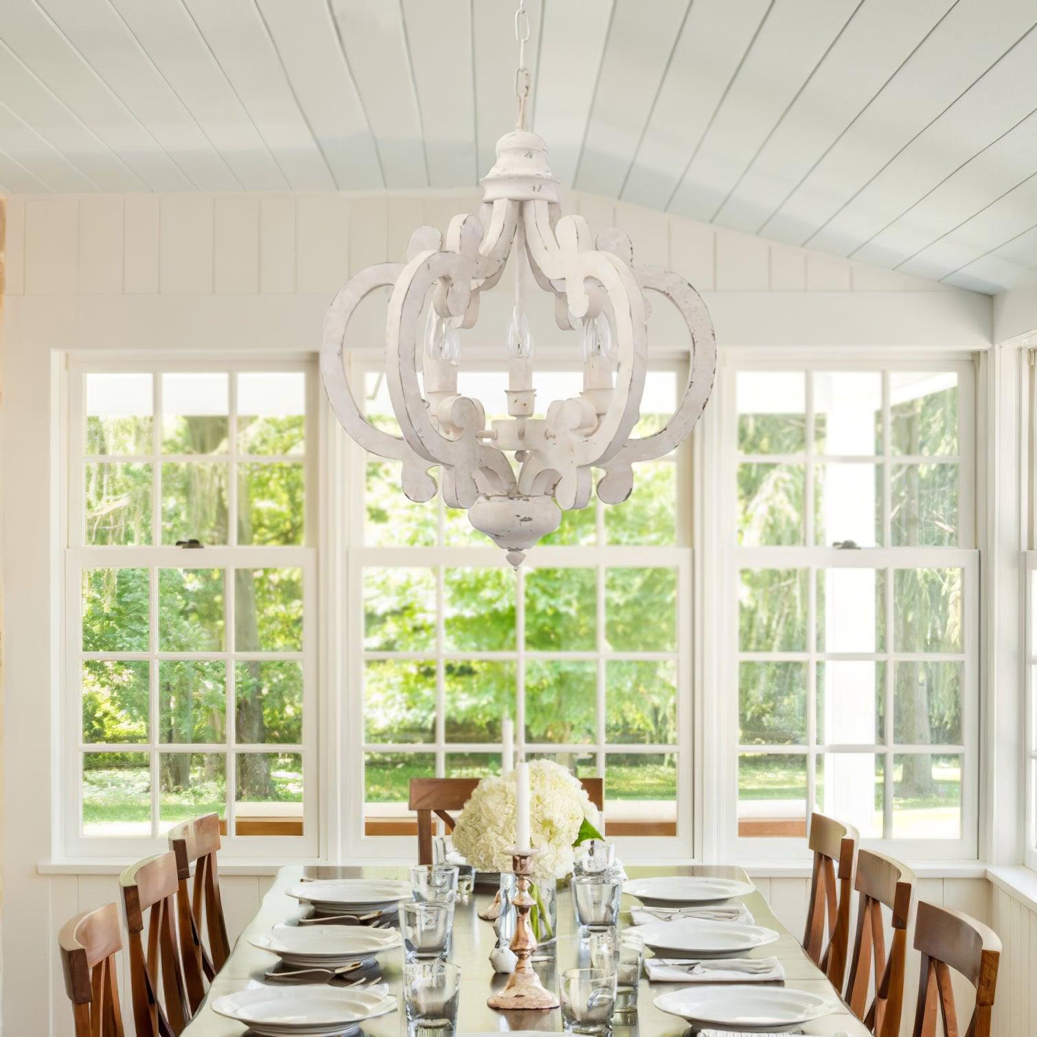 Antique White Style Chandelier - Letslighting