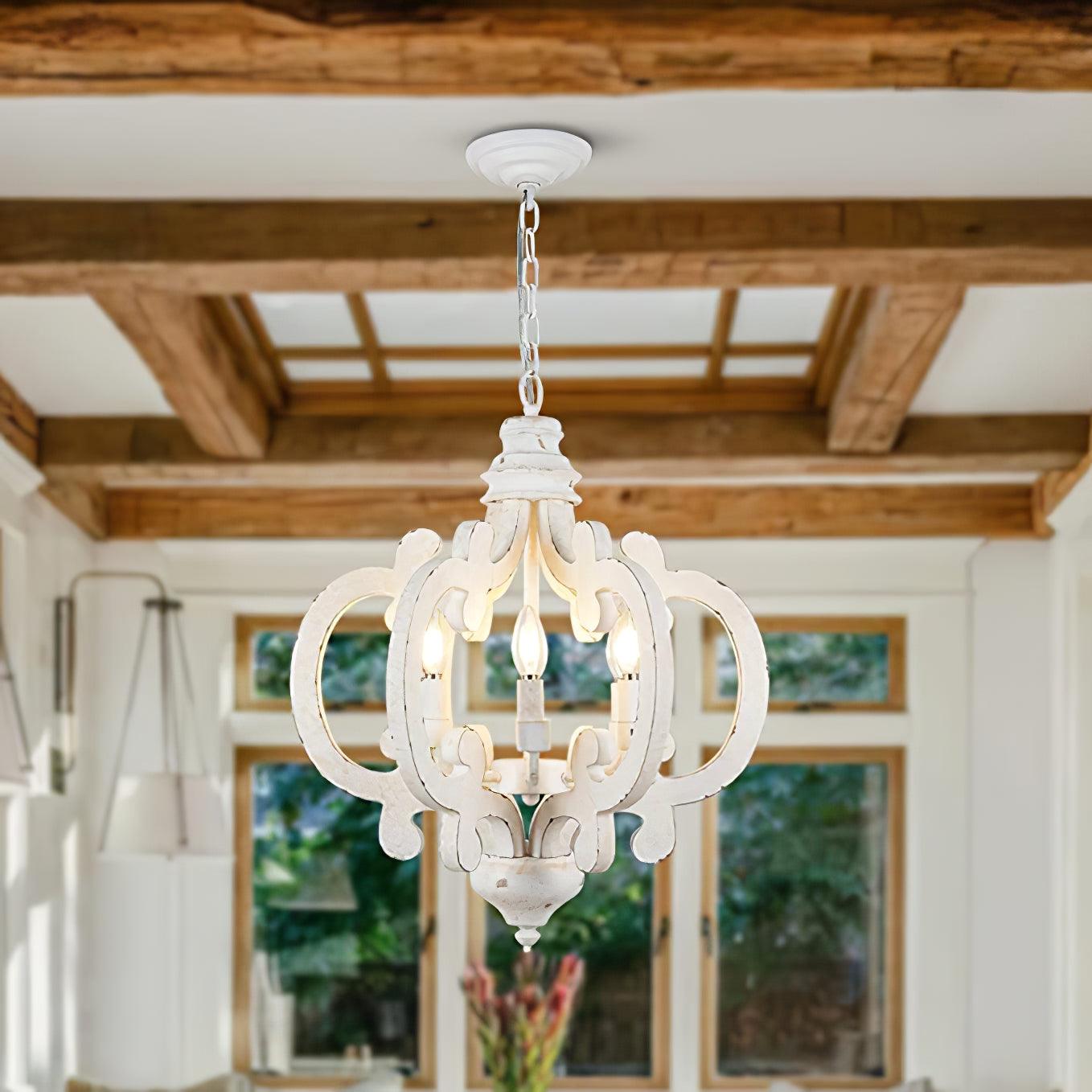 Antique White Style Chandelier - Letslighting