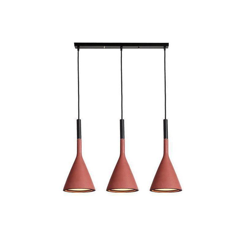 Conical Concrete Pendant Light - Letslighting