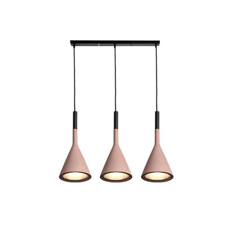 Conical Concrete Pendant Light - Letslighting