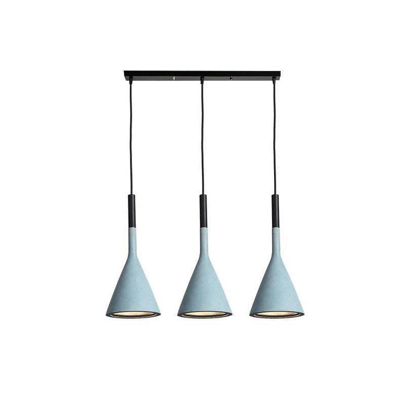 Conical Concrete Pendant Light - Letslighting