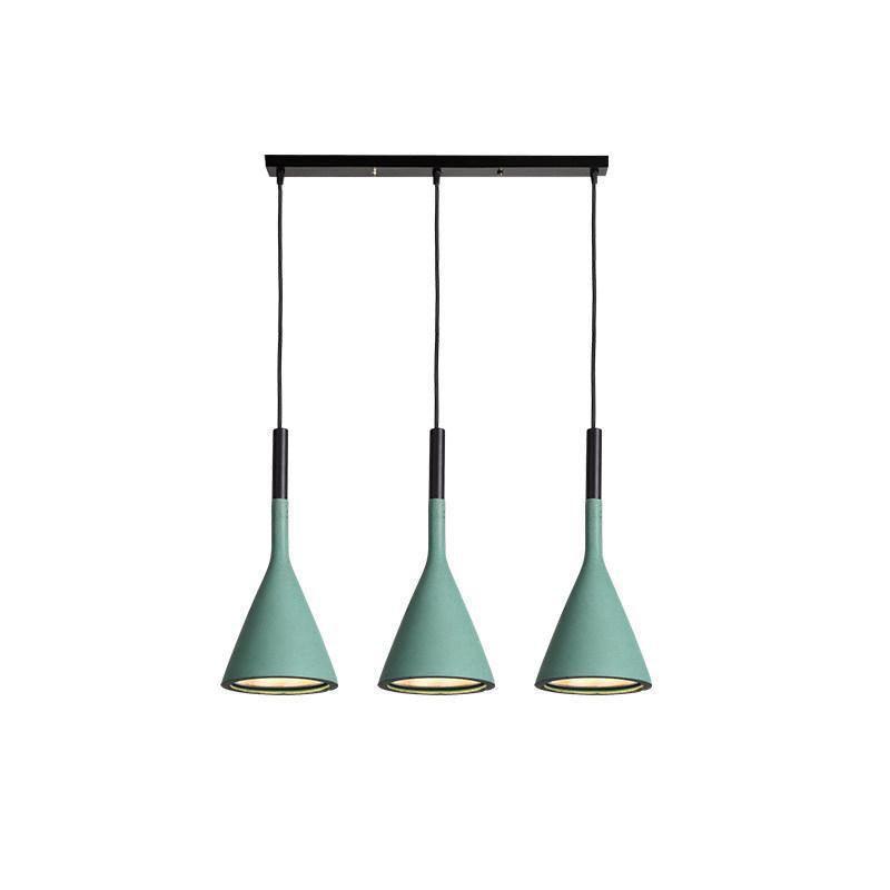 Conical Concrete Pendant Light - Letslighting