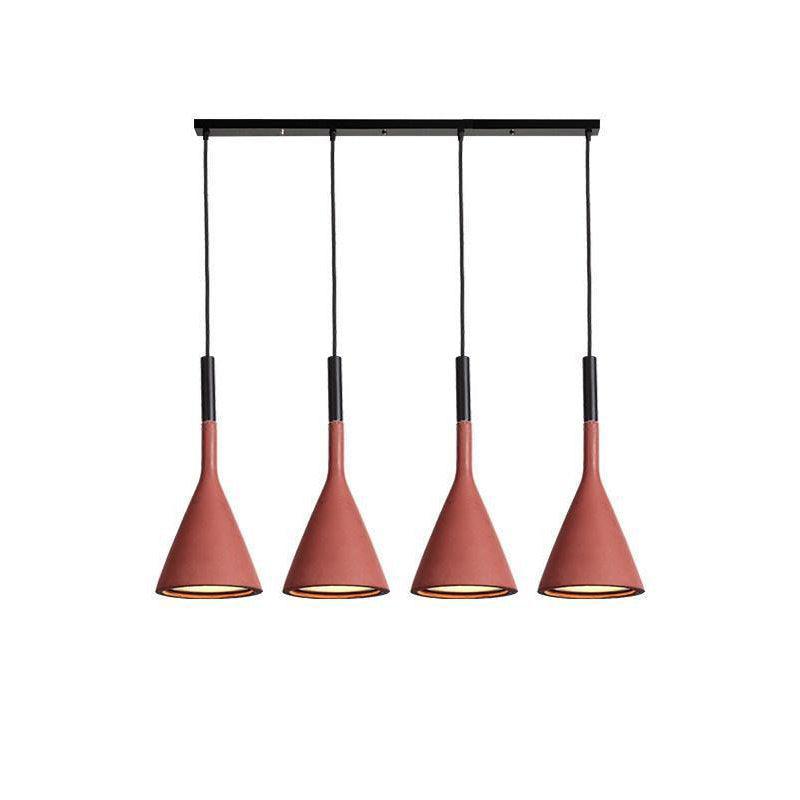 Conical Concrete Pendant Light - Letslighting