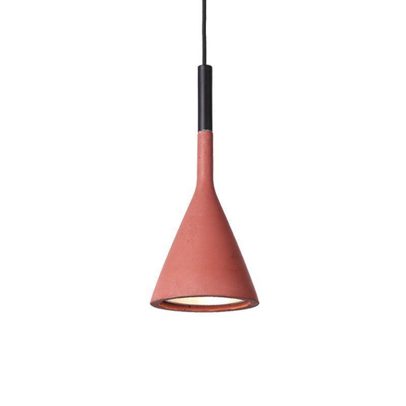 Conical Concrete Pendant Light - Letslighting