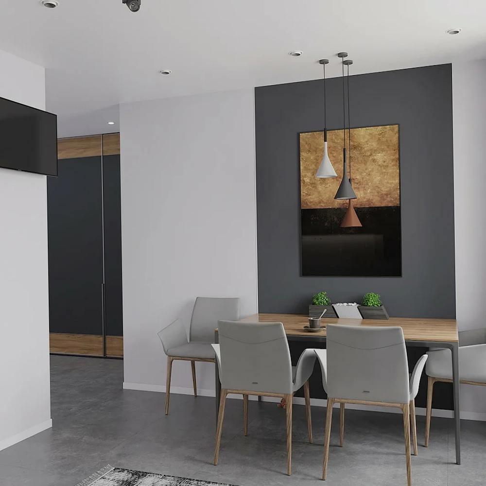 Conical Concrete Pendant Light - Letslighting