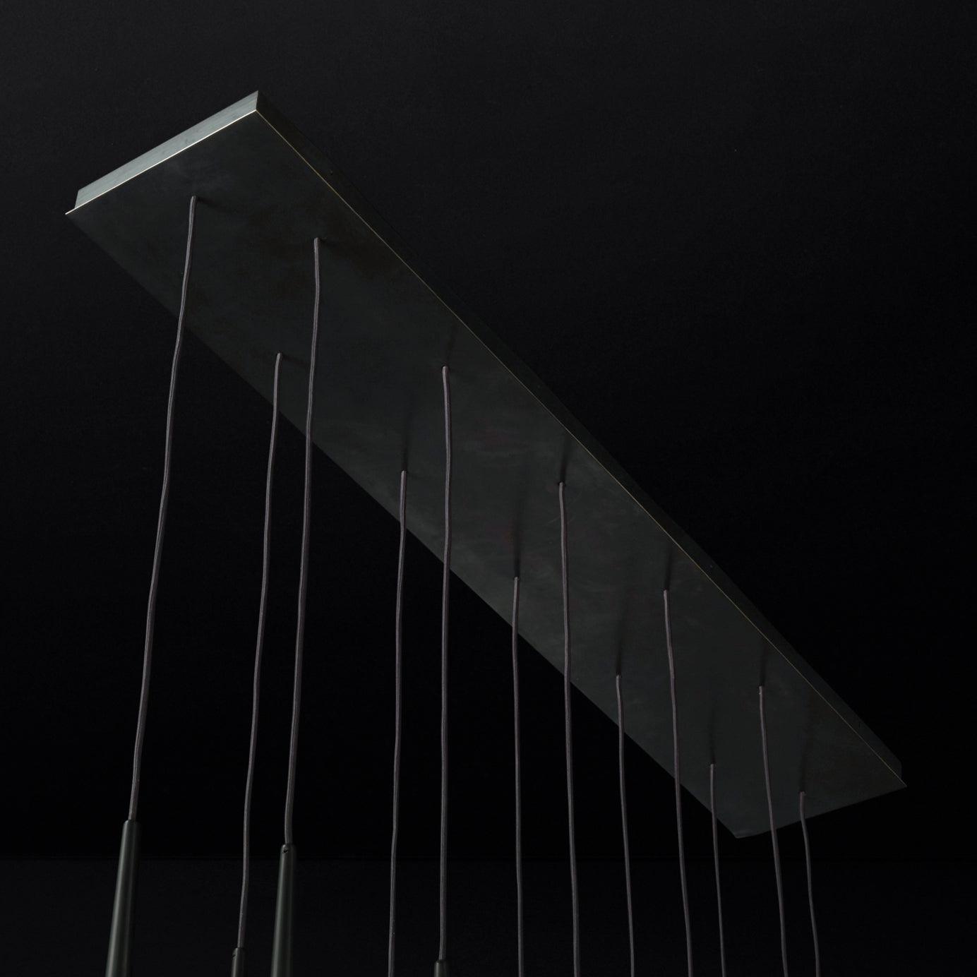 Chandelier with Polished Brass and Crystal Shades Minimalist - Letslighting