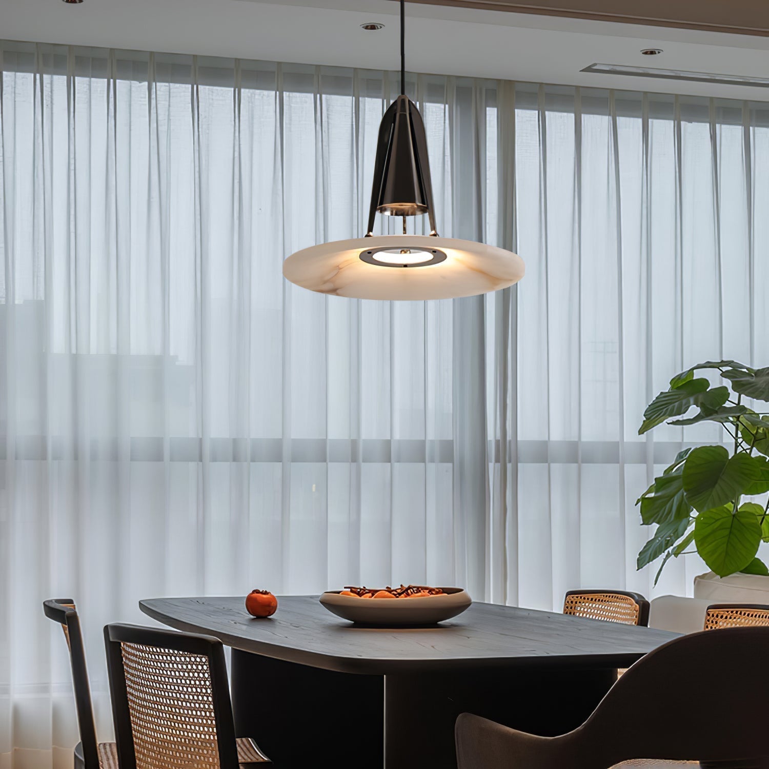 Zothayra Conical Metal Pendant Light - Letslighting
