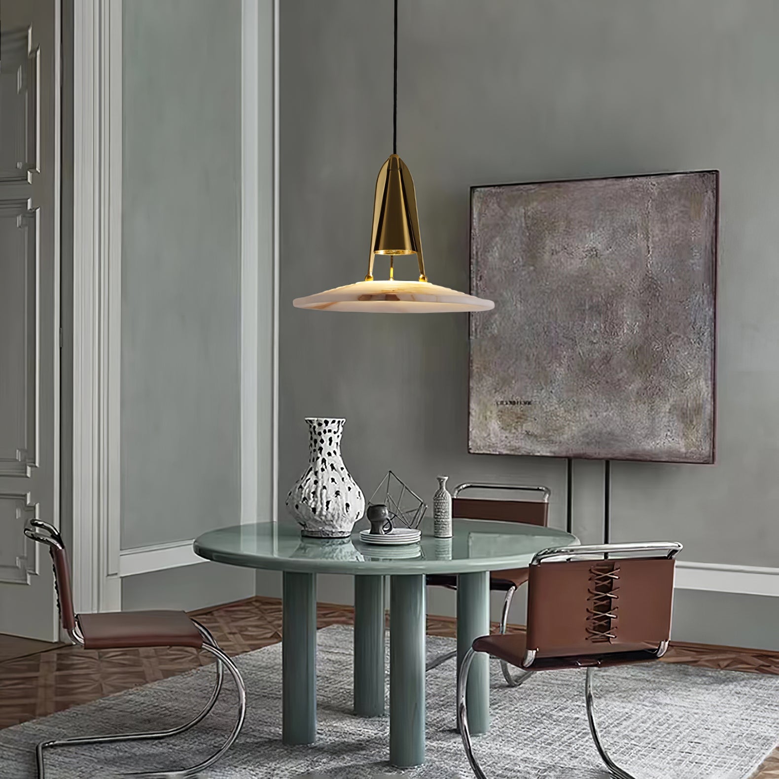 Zothayra Conical Metal Pendant Light - Letslighting