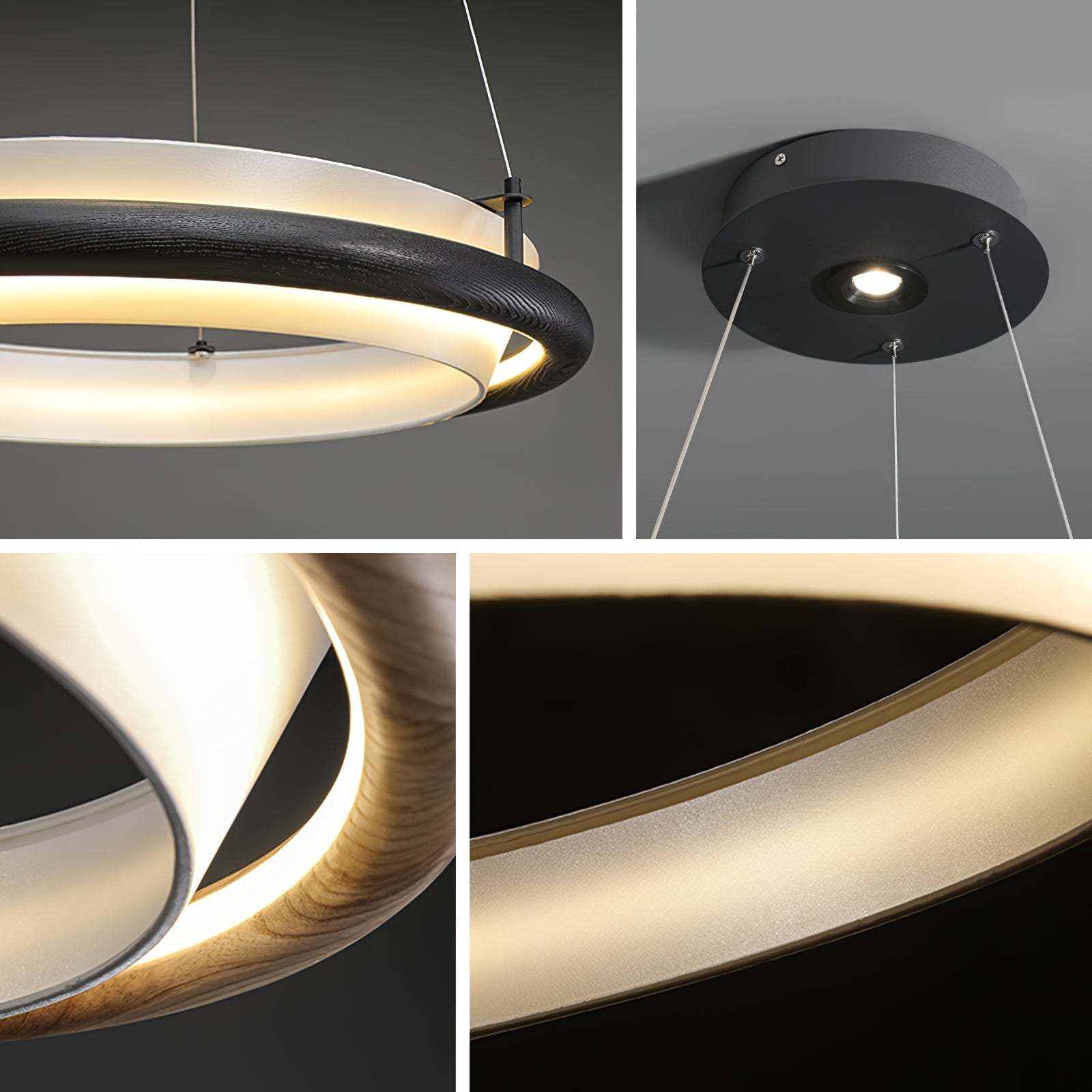 Olvelila Circular Metal Pendant Light - Letslighting