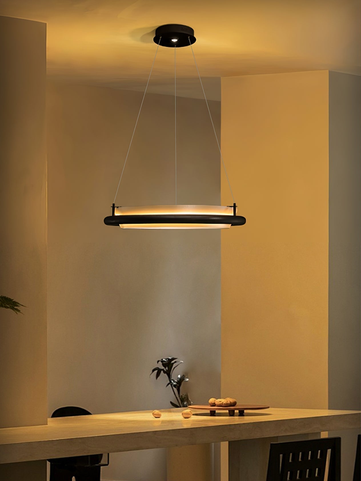 Olvelila Circular Metal Pendant Light - Letslighting