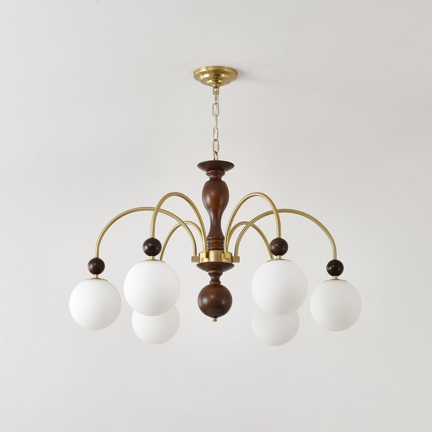Archway Walnut Color Chandelier - Letslighting