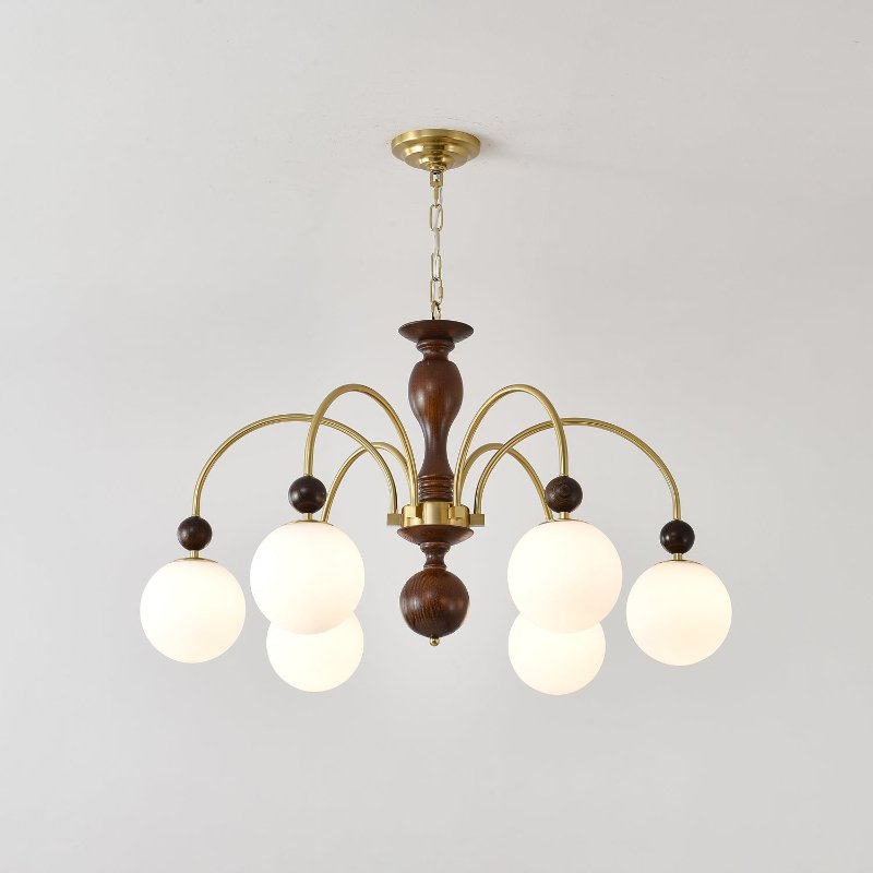 Archway Walnut Color Chandelier - Letslighting