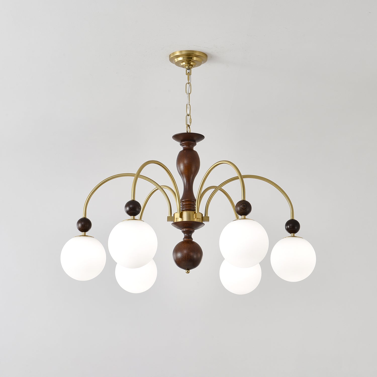 Archway Walnut Color Chandelier - Letslighting