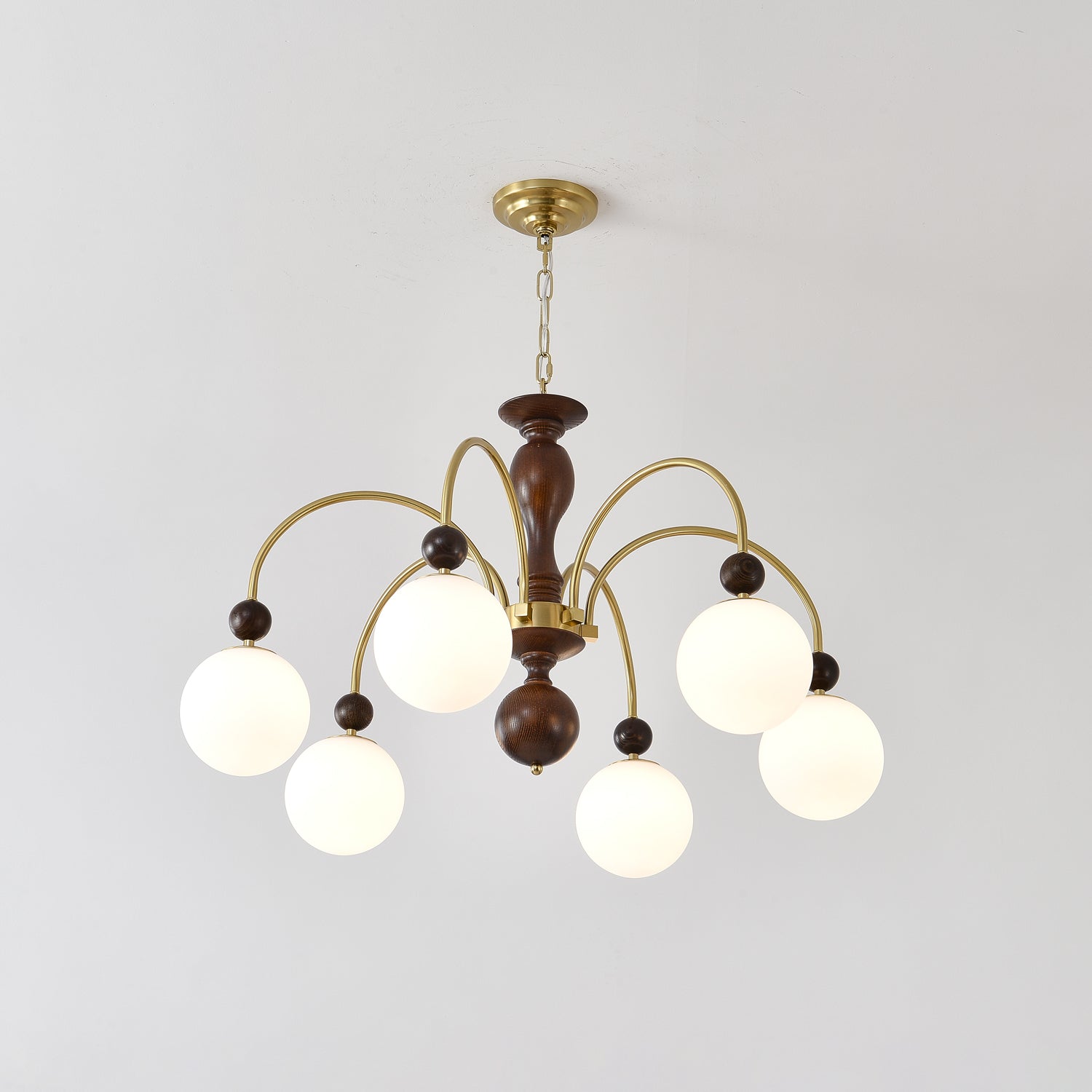 Archway Walnut Color Chandelier - Letslighting
