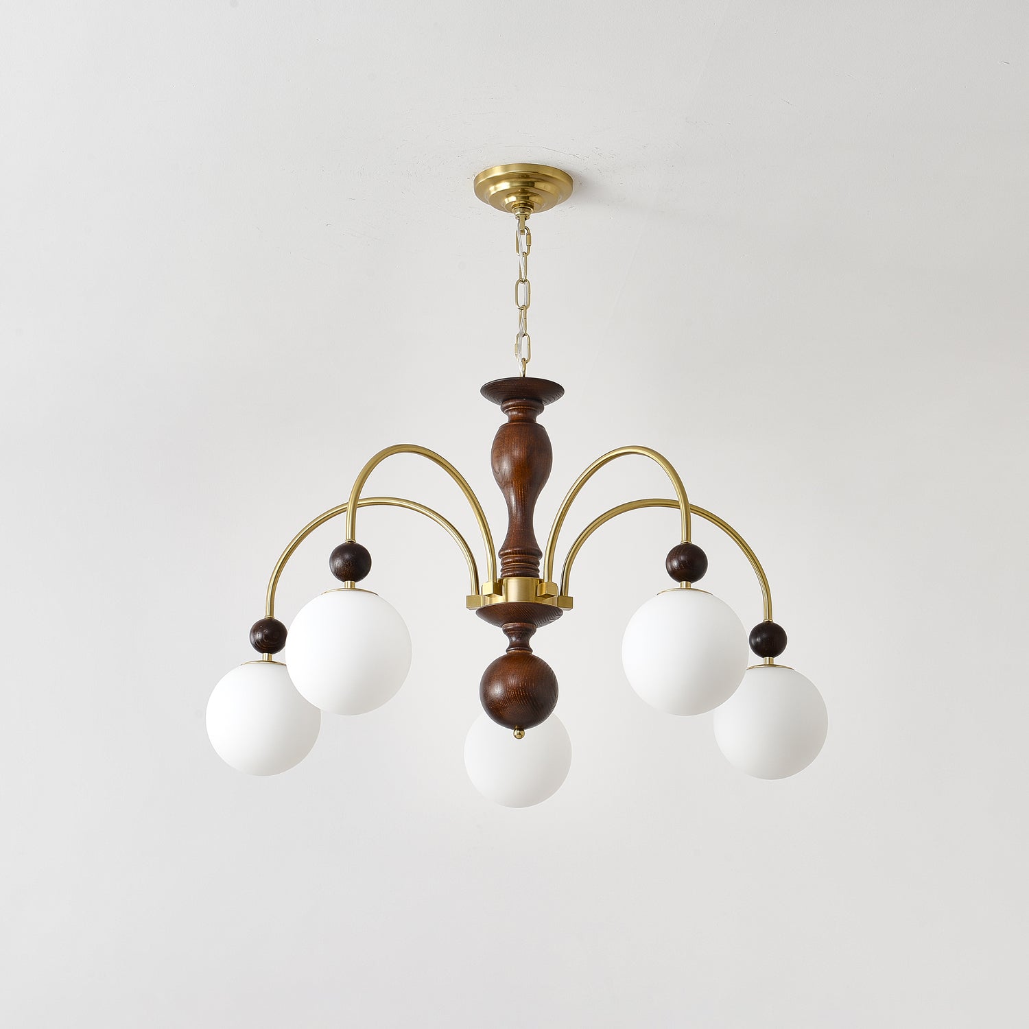 Archway Walnut Color Chandelier - Letslighting
