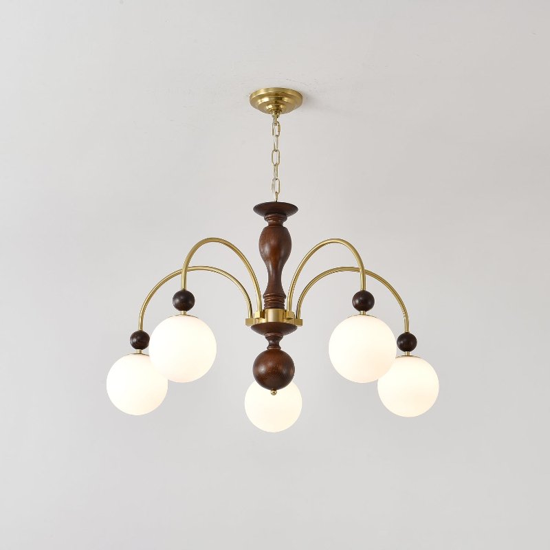 Archway Walnut Color Chandelier - Letslighting