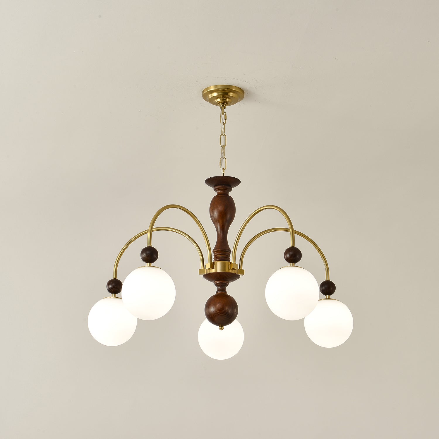 Archway Walnut Color Chandelier - Letslighting